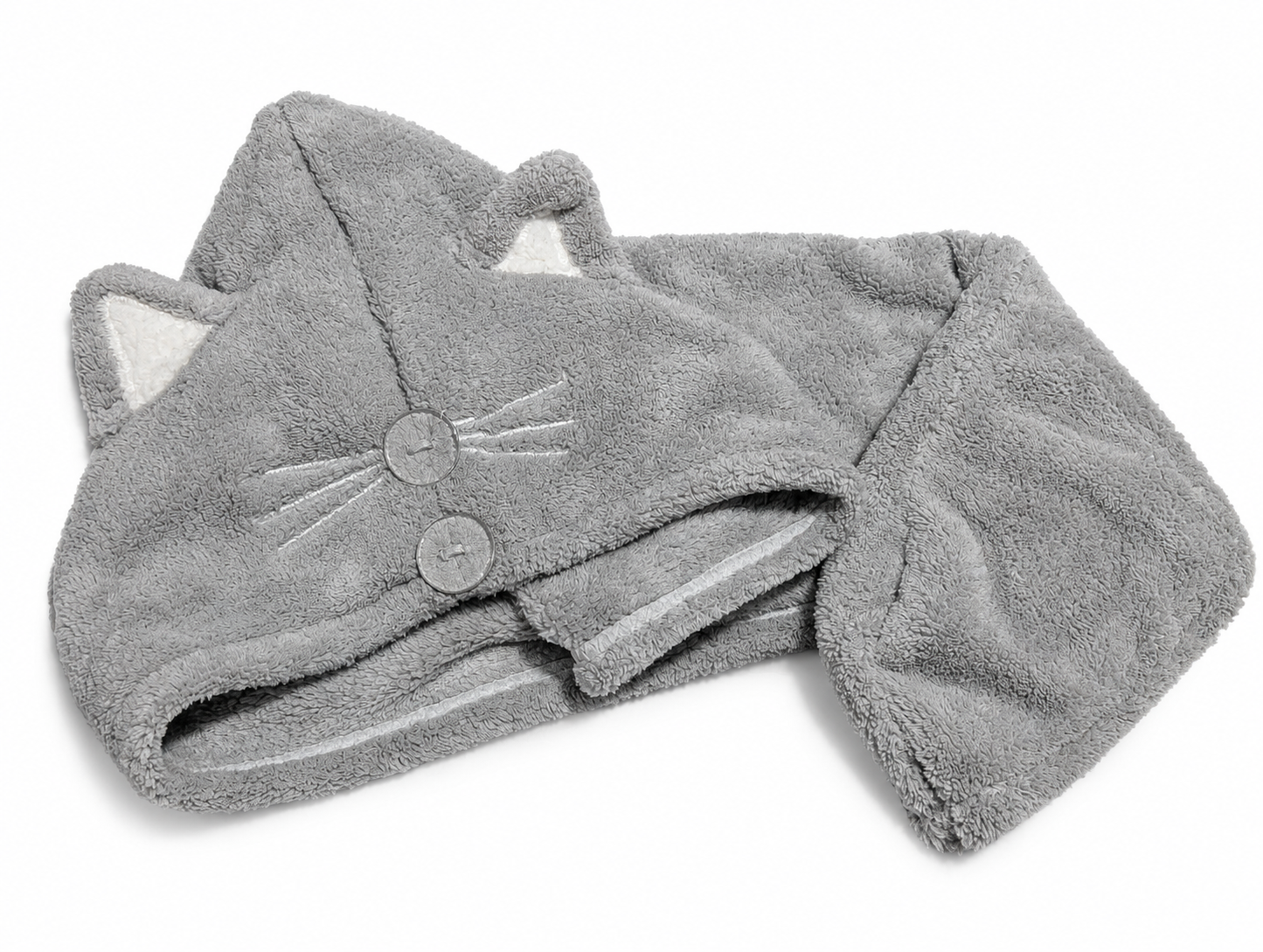 Toalla para cabello gato
